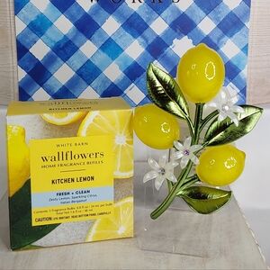 Bath & Body Works Kitchen Lemon Wallflowers Refill with Yellow Accents